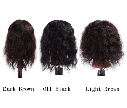 Vista 4 de Extensiones onduladas de cabello humano real, parte media con clip, parte superior ondulada, tupé para mujeres con pérdida de cabello
