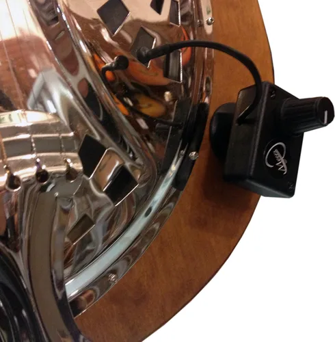Vista 2 de Pastilla de guitarra resonadora con microcuello de cisne flexible de Myers Pickups