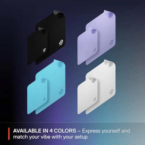 Vista 6 de SteelSeries QcK - Alfombrilla de mouse para juegos de tela, superficie microtejida exclusiva, optimizada para sensores de juegos, control máximo