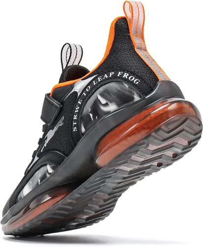 Vista 4 de JMFCHI FASHION - Zapatos de baloncesto para niños, tenis de alta calidad para deportes al aire libre, Zapatos antideslizantes para niños pequeños