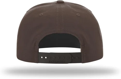Vista 3 de Richardson 256 Umpqua 5 Panel UPF 50+ Gorras Snapback Premium con Clasificación Cuerda de moca oscuro / caqui