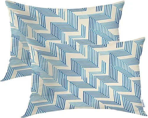 Vista 80 de Batmerry Fundas de almohada de bosque de arce otoñal, casas de sillas de madera, hojas amarillas, fundas de almohada decorativas, impresión digital