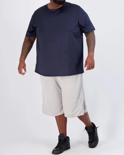 Vista 5 de 3 Pack Men's Big and Tall Dry Fit T Shirts Workout Gym Athletic Crew Tee Manga corta - Conjunto 1