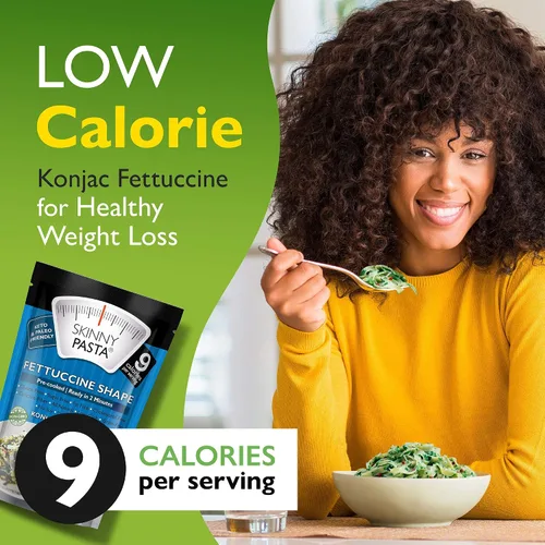 Vista 3 de Fideos konjac Skinny Pasta, 9.52 onzas, 100 % libre de olor, fideos shirataki, alimentos bajos en calorías, pasta saludable para dieta