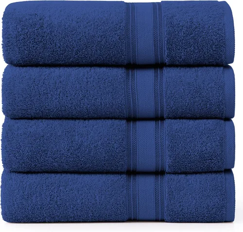 Vista 77 de LANE LINEN Juego de toallas de baño de lujo, 3 piezas, 100% algodón, secado rápido, extra aborbentes, juego de toallas súper suaves, 1 toalla de Gris