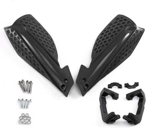 Vista 3 de Guardamanos para motos universales de 7/8" (22mm) para motocross (negro)