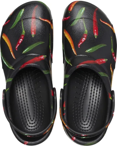 Vista 4 de Crocs Zuecos unisex para hombres y mujeres con gráfico bistró Zapatos de trabajo antideslizantes
