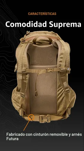Vista 5 de Mystery Ranch Mochila de 2 días – Mochila táctica con fácil acceso y funda acolchada para computadora – Coyote, L/XL