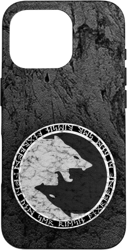 Vista 20 de Fenrir Wolf of Odin in Circle of Norse Runes Case for iPhone 17