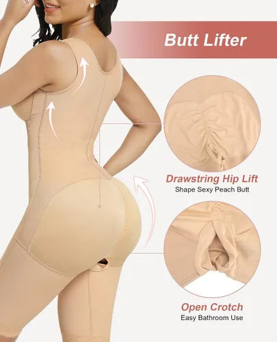 Vista 4 de FeelinGirl Fajas Colombianas Shapewear for Women Tummy Control BBL Stage 2 Post Surgery Compression Garment