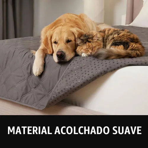 Vista 9 de GORILLA GRIP - Funda impermeable para sofá para perros, con respaldo antideslizante, manta lavable a prueba de fugas para perros, cubre sofá, cama