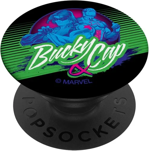 Vista 6 de Marvel Bucky Barnes y Captain America Best Friends PopSockets MagSafe PopGrip para iPhone