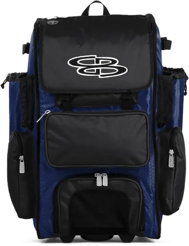 Vista 6 de Boombah Rolling Superpack - Bolsa para equipo de béisbol/sóftbol, varios colores, mango telescópico y capacidad para 4 murciélagos, versión