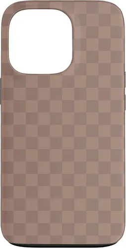 Vista 10 de Chic Brown Checkered Checkerboard Pattern Trendy Case for iPhone 16