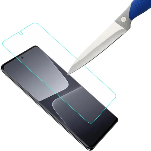 Vista 4 de Mr.Shield Paquete de 3 protectores de pantalla de vidrio templado para Xiaomi 13T/13T Pro Vidrio de Japón con dureza 9H