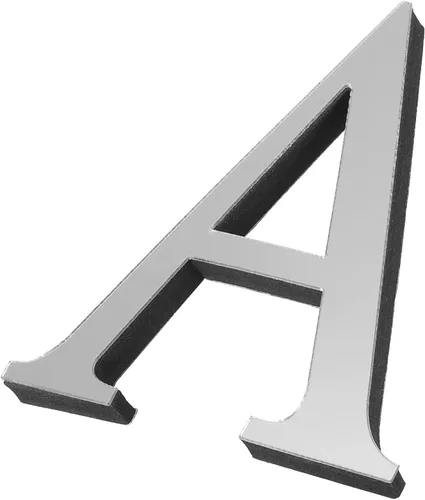 Vista 8 de PATIKIL Adhesivos de pared de acrílico 3D con letras S autoadhesivas para decoración del hogar, letrero artístico, para bricolaje, decoración