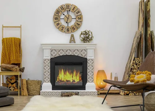 Vista 6 de Mi Alma Colección de calcomanías para azulejos de chimenea, juego de 24 unidades, calcomanías para azulejos en muro para baño, cocina