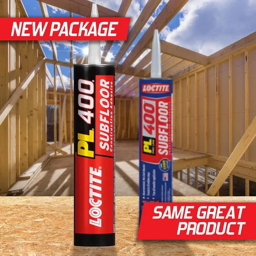 Vista 4 de Loctite PL 400 Adhesivo resistente para subsuelo, 10 fl oz, cartucho