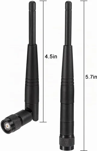 Vista 3 de Eightwood Antena WiFi 5dBi 2.4GHz RP-TNC Antenas macho (paquete de 2)