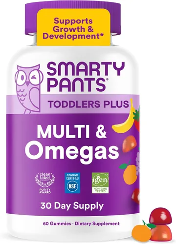 Vista 10 de SmartyPants Gomitas multivitamínicas Toddler Plus, vitamina D, Omega 3, 120