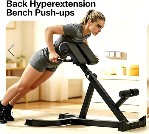 Vista 3 de ComMax Roman Chair Back Hyperextension Bench Adjustable Back Exercise Machine Home Gym Workout Equipment for Abs and Glute
