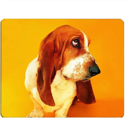 Vista 7 de Alfombrilla de mouse para juegos de perros, con tema Golden Retriever, alfombrilla de mouse para computadora, escritorio, laptop, oficina, 9.5 x 7.9