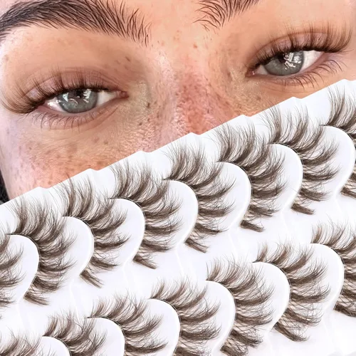 Vista 24 de Veleasha Manga Lashes Anime Pestañas postizas Tiras de pestañas puntiagudas