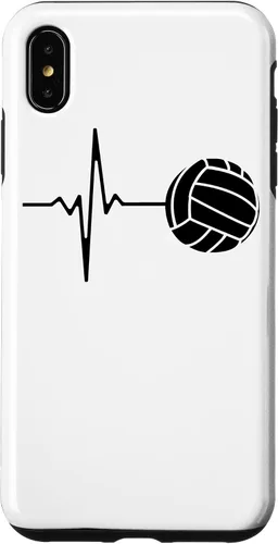 Vista 7 de iPhone 15 Volleyball Player Volleyball Lover, Volleyball Heartbeat Case