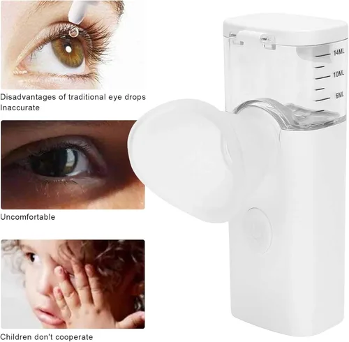 Vista 6 de Dioche Pulverizador de niebla humidificador de ojos secos, máquina hidratante portátil, vapor fresco, rociador de vapor rápido para el cuidado
