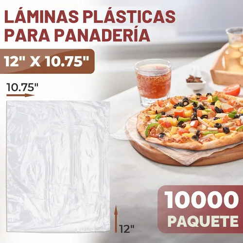 Vista 2 de Hojas de plástico transparente APQ, 12 x 10.75 pulgadas. Paquete de 10,000 envolturas para sándwiches