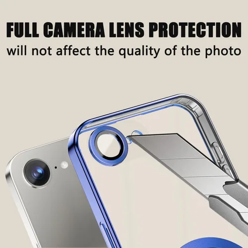Vista 276 de Misscase Funda magnética con purpurina para iPhone 11 compatible con MagSafe, protección completa, delgada, a prueba de golpes, antiarañazos