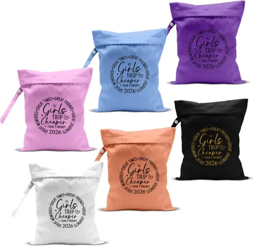 Vista 23 de 2 Piezas Bolsa Húmeda, Bolsa Impermeable Húmeda y Seca, Bolsa de Lavandería Pequeña, para Traje de Baño, Piscina, Viaje, Playa, Pañales, Ropa Sucia