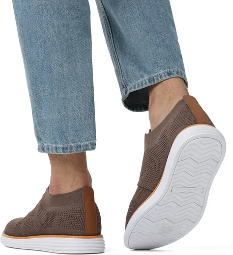 Vista 8 de Bruno Marc Zapatillas de malla para hombre Oxfords ligeras
