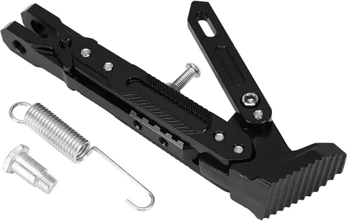 Vista 8 de EVGATSAUTO Soporte para motocicleta, aleación de aluminio CNC, negro, trasero, compatible con motocicleta