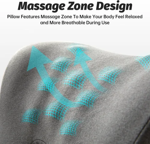 Vista 7 de xiaomubiao Almohada de Reposacabezas para Silla de Oficina Almohada de Cuello Espuma Viscoelástica Ergonómica Almohada de Escritorio para Siesta