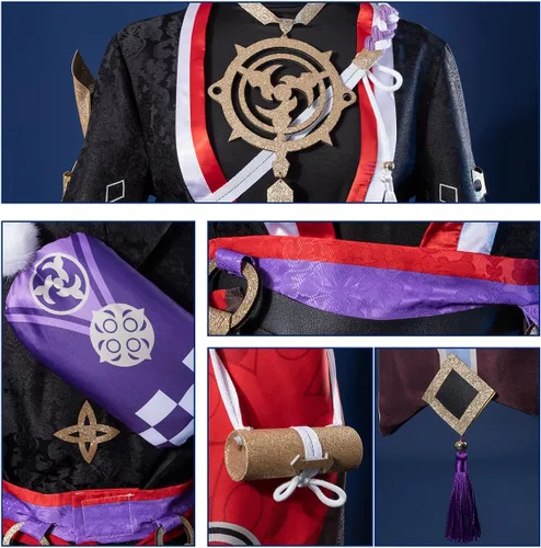 Vista 7 de Genshin Impact Cosplay Jacquard Upgrade Ver Ganyu Aether Zhongli Kaveh Cosplay