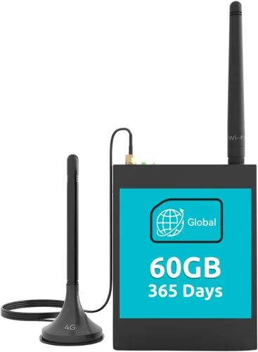 Vista 10 de LINOVISION Industrial Global 4G LTE Enrutador celular con datos precargados 5GB 365 Days Data Plan, Virtual SIM Router Supports Plug-n-Play