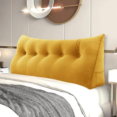 Vista 37 de Almohada de cuña para cabecero de cama Almohada pequeña de refuerzo para cabecera Almohada de lectura para sentarse en la cama para adultos, cojín
