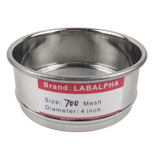 Vista 28 de LABALPHA Bandeja para tamices de laboratorio con tapa, 4'' de diámetro, acero inoxidable 304