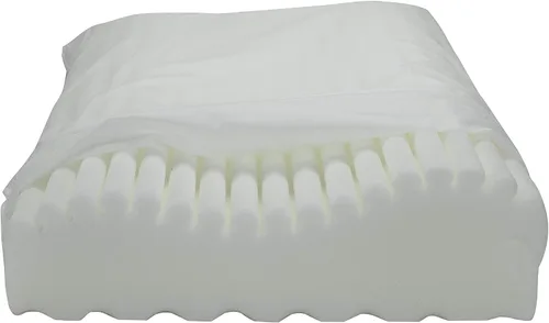 Vista 2 de ObusForme Almohada cervical para el cuello Superficie de espuma viscoelástica plisada que promueve la circulación del aire Almohada de contorno