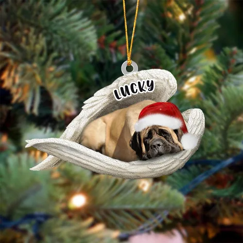 Vista 58 de Ángel durmiente de Afghan Hound para Navidad, adorno personalizado con el nombre del perro, adorno de Navidad personalizado para amantes de perros