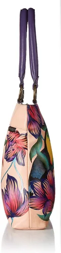 Vista 3 de Anna by Anuschka - Bolso de mano para mujer, piel auténtica, grande, diseño clásico