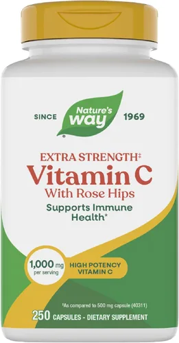 Vista 9 de Nature's Way Vitamina C-500 con Rose HIPS; 1000 mg por porción; 100 cápsulas