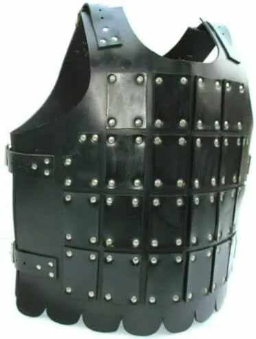 Vista 3 de Tira de armadura medieval con clip de mano LARPSCA Armour de cuero genuino