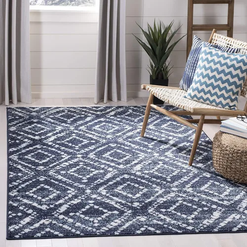 Vista 26 de SAFAVIEH Colección Adirondack Alfombra Decorativa - 2'6" x 4', Negro y Marfil, Diseño Moderno Desgastado, No Desprende Pelusa y Fácil Cuidado, Ideal