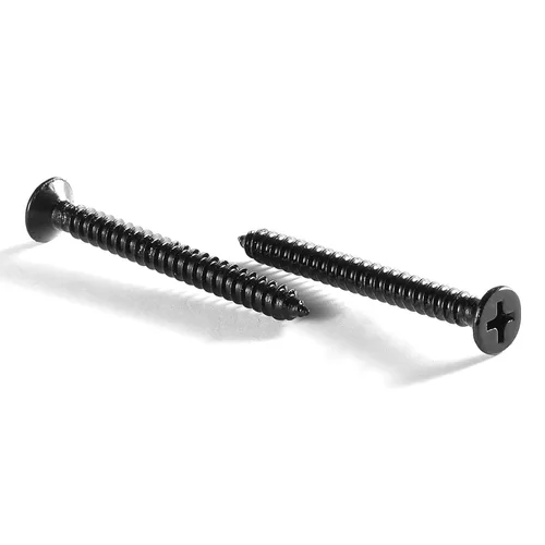 Vista 16 de Tornillos para madera #4 x 1/2", 100 tornillos de acero inoxidable 18-8 (304), cabeza plana Phillips, tornillos autorroscantes rápidos para paneles