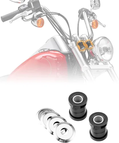 Vista 3 de Mofun Kit de bujes elevadores de manillar compatible con Harley Softail/Dyna/FXR y Sportster XL 1973-2022 1973-2017