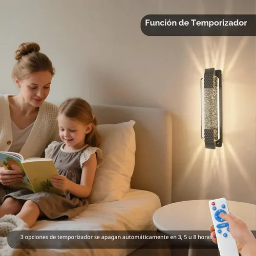 Vista 4 de camuucci Aplique de pared a pilas recargable de 12000 mAh, lámpara de pared para interiores, no cableada, para dormitorio, sala de estar, 1 paquete
