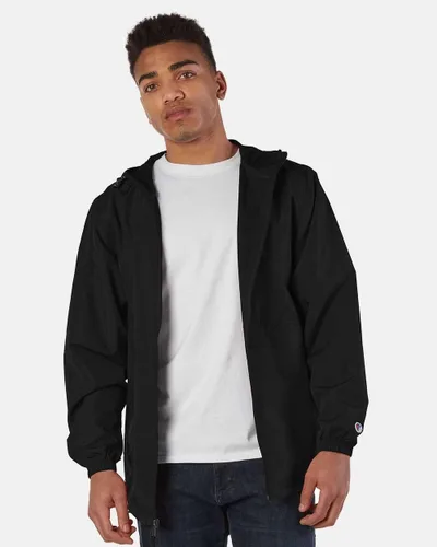 Vista 2 de Champion Chaqueta Anorak para hombre, talla 2XL, escarlata, Escarlata