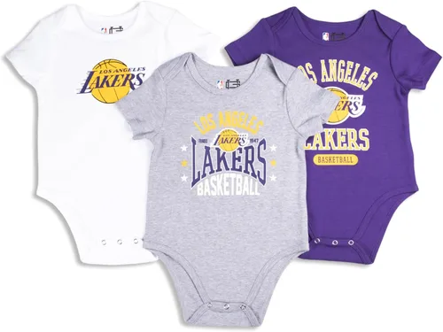 Vista 7 de Ultra Game Conjunto de cuerpo para bebé de la NBA oficial para jóvenes, súper suave, de algodón, paquete de 3 Creeper